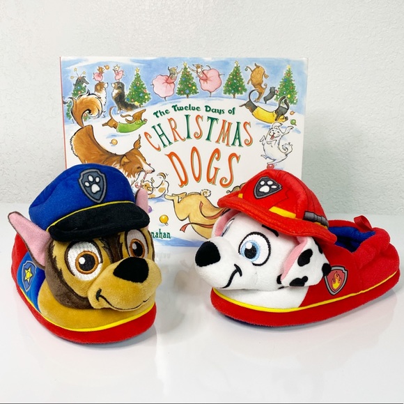 Paw Patrol Other - Paw Patrol Slippers with Chase and Marshall